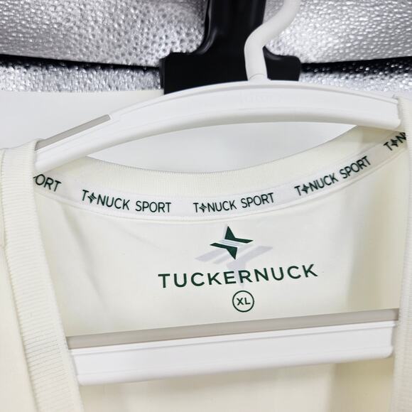 Tuckernuck Shirt Sleeveless Tennis White Sport Preppy Size XL Nwt - Picture 3 of 7